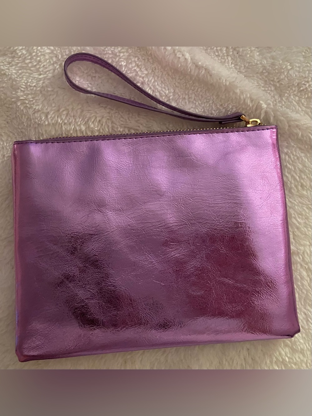 a new day Metallic Purple Wristlet Clutch